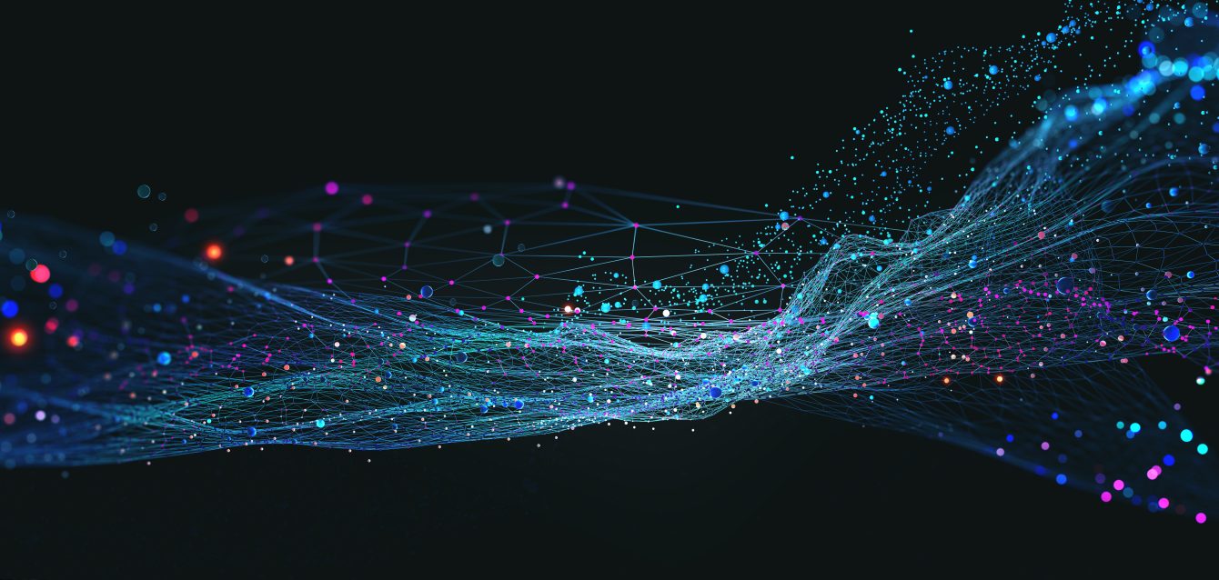 Big,Data,Concept.,Blockchain,3d,Illustration.,Information,Waves,And,The Big,Data,Concept.,Blockchain,3d,Illustration.,Information,Waves,And,The